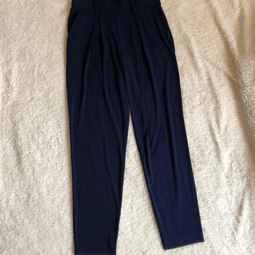 Silky pleated dress pants